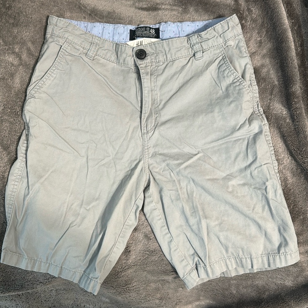 H&M Boys Preteen Shorts Size 11/12 Light Gray